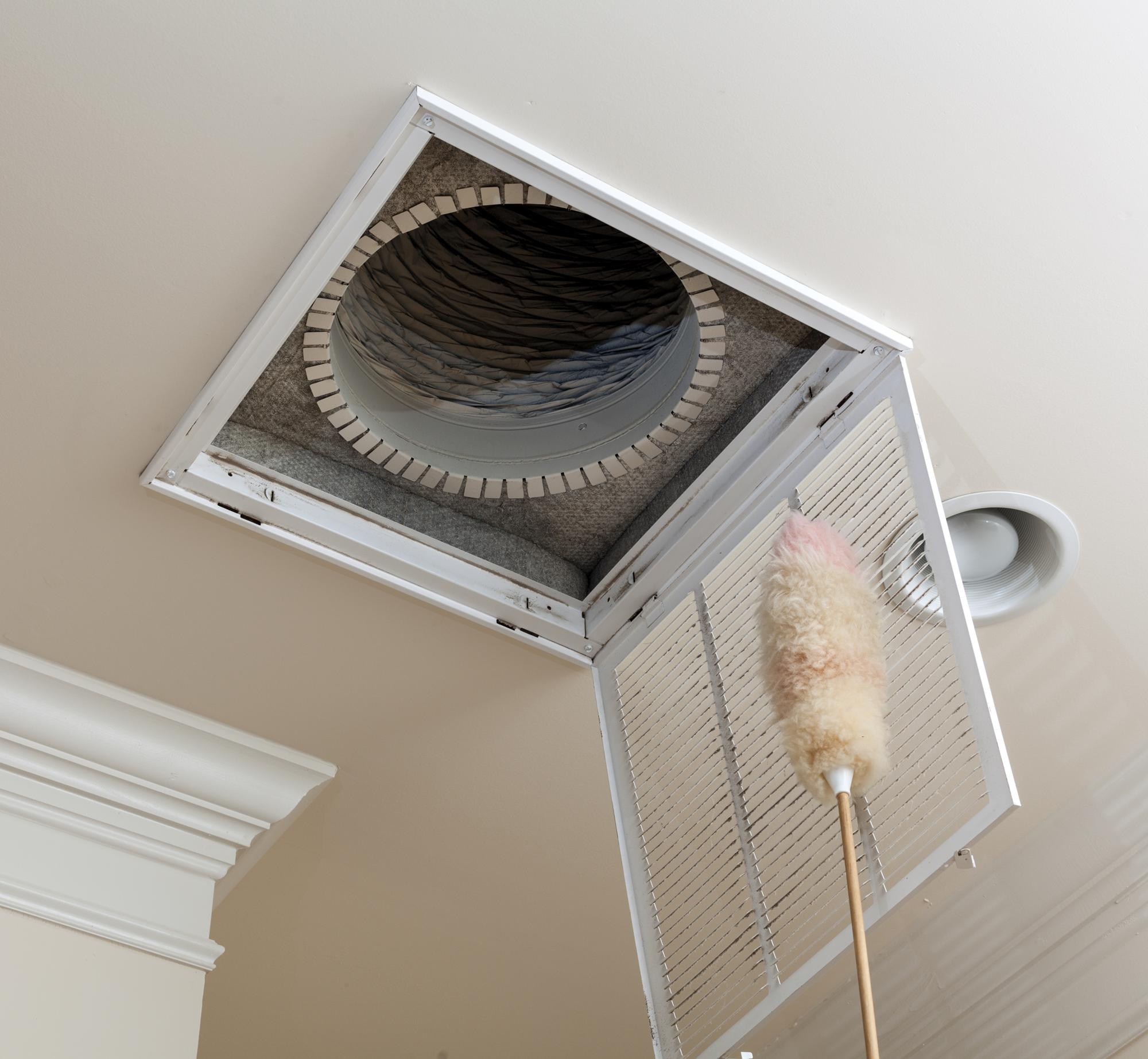 Open gas ducted heating vent